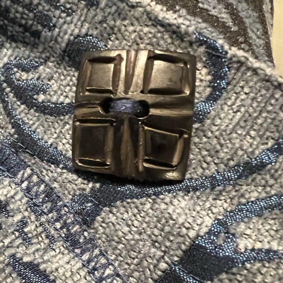 Retro Yak Magik Tapestry-look Medium blue statement jacket - Picture 7 of 9